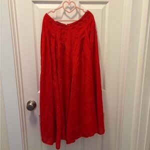 Newport News Red A-Line Skirt